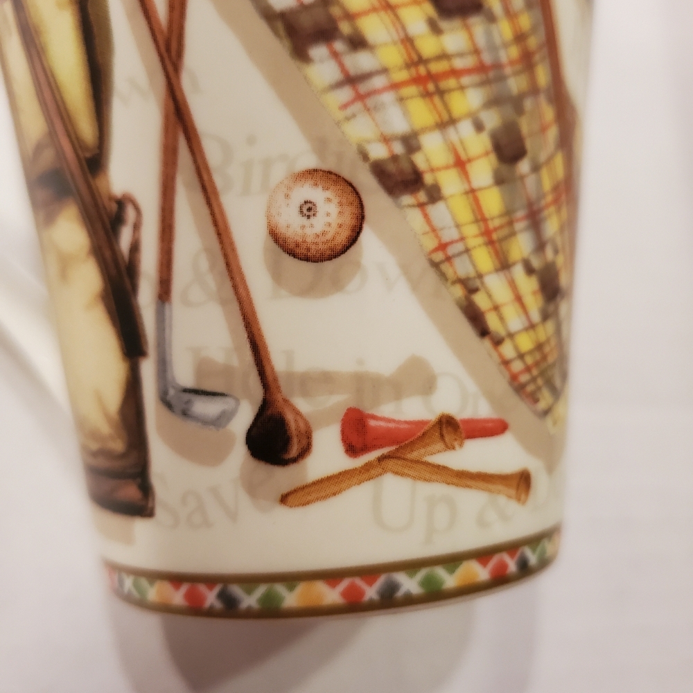 Vintage Golf Motif Ceramic Mug Cup - Picture 9 of 10